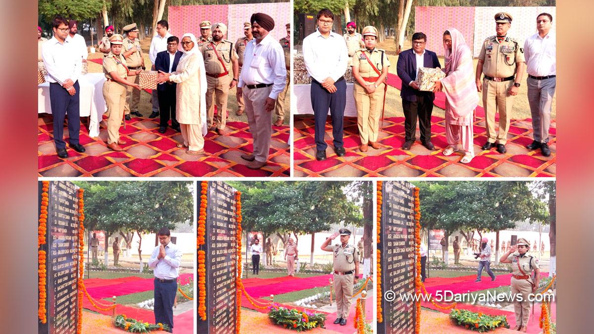 Vineet Kumar, DC Faridkot, Deputy Commissioner Faridkot, Police Commemoration Day, Punjab Police, Police, Faridkot Police, Faridkot