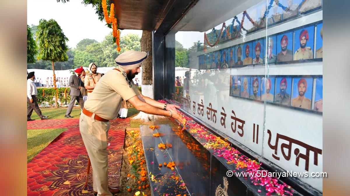 65th Police Commemoration Day, Police Commemoration Day, National Police Commemoration Day, Police, Punjab Police, Patiala, DIG Mandeep Singh Sidhu