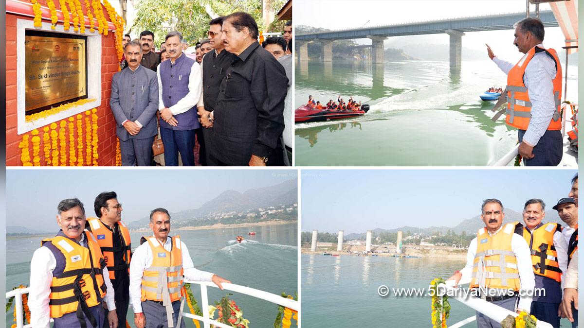 Sukhvinder Singh Sukhu launches water sports in Gobind Sagar Lake to boost tourism