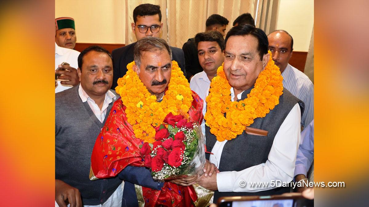 Sukhvinder Singh Sukhu, Himachal Pradesh, Himachal, Congress, Indian National Congress, Himachal Congress, Shimla, Chief Minister of Himachal Pradesh