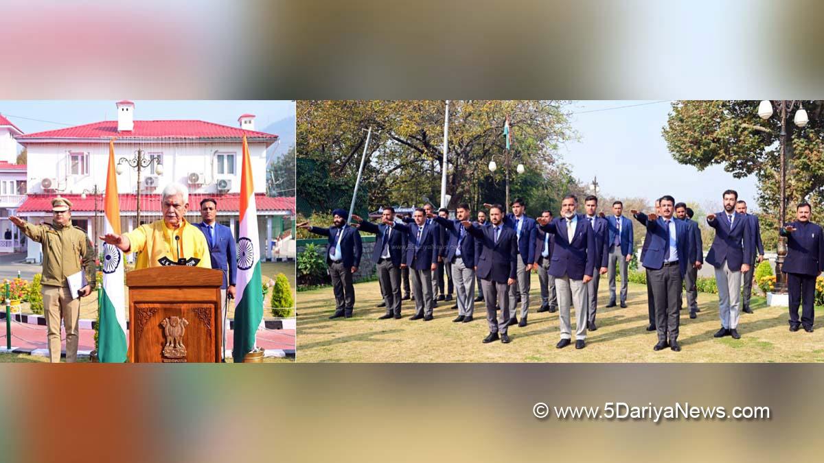 Manoj Sinha, Lieutenant Governor J&K, Raj Bhavan, Jammu, Srinagar, Kashmir, Jammu And Kashmir, Jammu & Kashmir, Rashtriya Ekta Diwas, Sardar Vallabhbhai Patel, Unity Pledge