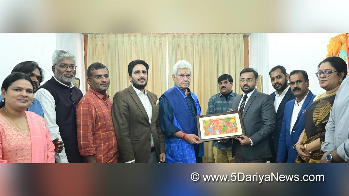 Manoj Sinha, Lieutenant Governor J&K, Raj Bhavan, Jammu, Srinagar, Kashmir, Jammu And Kashmir, Jammu & Kashmir, Sh Qazi Salman, Joint Director, Press Information Bureau Srinagar