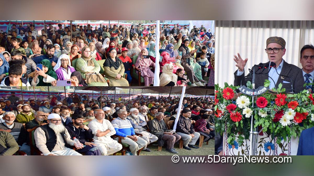 Omar Abdullah, Chief Minister of J&K, Jammu and Kashmir National Conference, National Conference, Srinagar, Kashmir, Jammu And Kashmir, Jammu & Kashmir, Ganderbal