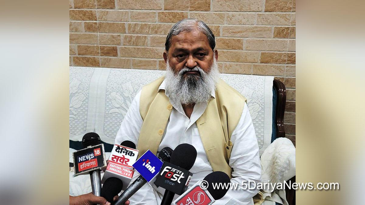 Anil Vij, Haryana, Ambala, Bharatiya Janata Party, BJP, BJP Haryana