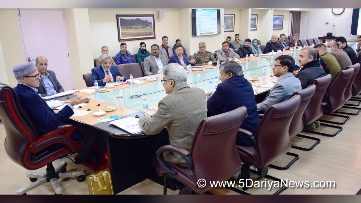Omar Abdullah, Chief Minister of J&K, Jammu and Kashmir National Conference, National Conference, Srinagar, Kashmir, Jammu And Kashmir, Jammu & Kashmir, Atal Dulloo, Chief Secretary Kashmir