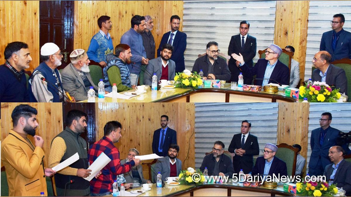 Omar Abdullah, Chief Minister of J&K, Jammu and Kashmir National Conference, National Conference, Srinagar, Kashmir, Jammu And Kashmir, Jammu & Kashmir, Shyambir, Ganderbal, Deputy Commissioner Ganderbal, District Administration Ganderbal