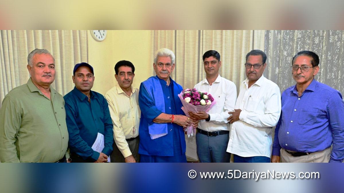 Manoj Sinha, Lieutenant Governor J&K, Raj Bhavan, Jammu, Srinagar, Kashmir, Jammu And Kashmir, Jammu & Kashmir, Sandeep Singh Manhas