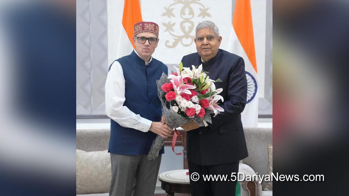 Omar Abdullah, Chief Minister of J&K, Jammu and Kashmir National Conference, National Conference, Srinagar, Kashmir, Jammu And Kashmir, Jammu & Kashmir, Jagdeep Dhankhar, Vice President of India, BJP, Bharatiya Janata Party, New Delhi
