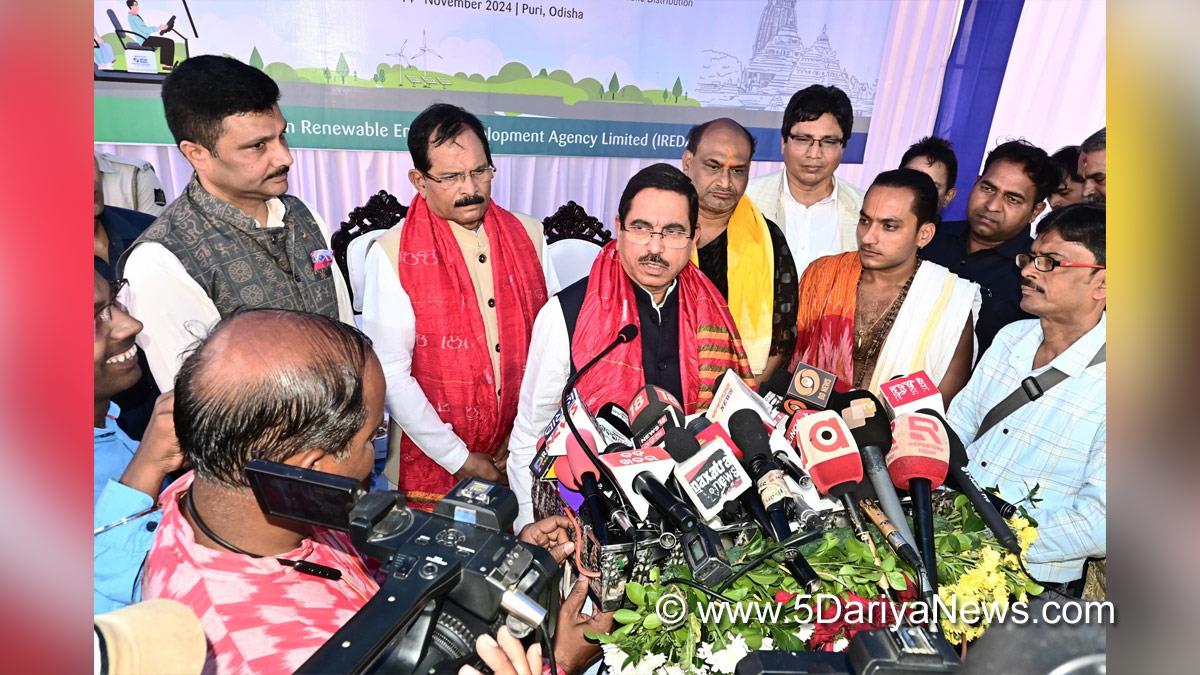 Pralhad Joshi, BJP, Bharatiya Janata Party, Union Minister of New and Renewable Energy, Odisha, Indian Renewable Energy Development Agency Limited, Shree Jagannath Temple