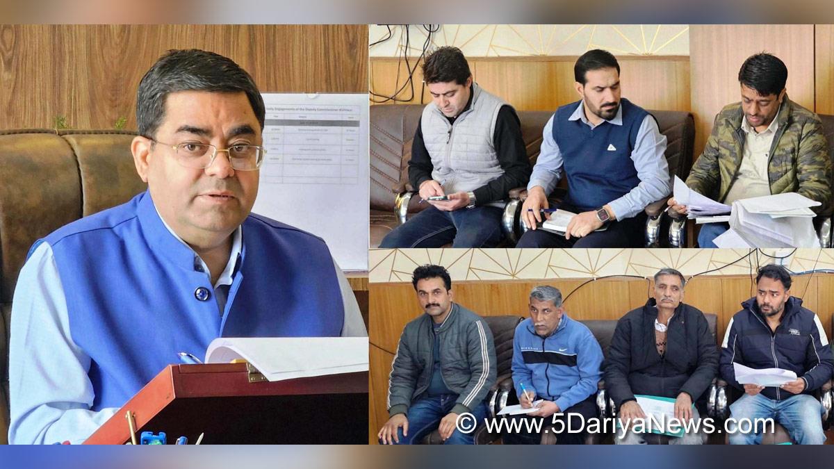 Rajesh Kumar Shavan, Kishtwar, DDC Kishtwar, District Development Commissioner Kishtwar, Kashmir, Jammu And Kashmir, Jammu & Kashmir, District Administration Kishtwar, District Rent Assessment Committee