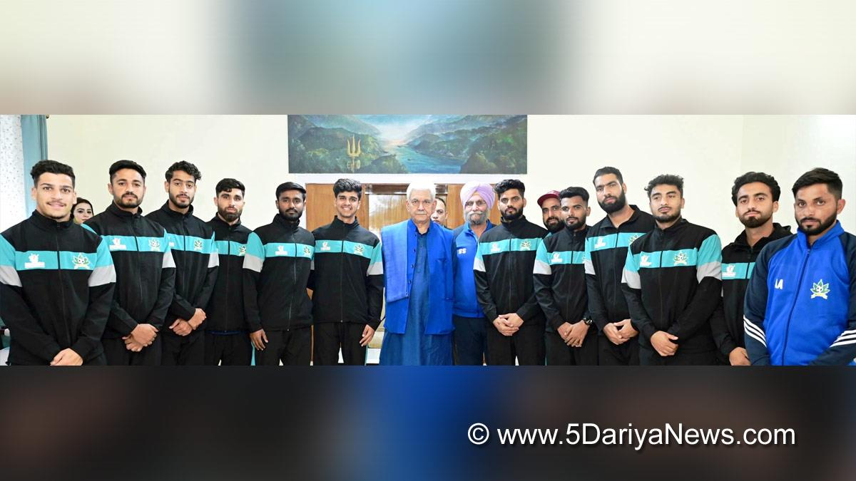Manoj Sinha, Lieutenant Governor J&K, Raj Bhavan, Jammu, Srinagar, Kashmir, Jammu And Kashmir, Jammu & Kashmir, J&K Senior Mens Football Team, 78th Senior National Football Championship, Santosh Trophy, Santosh Trophy 2024