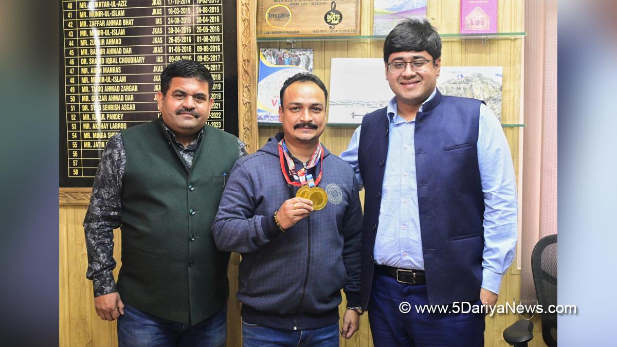 Jatin Kishore, DIPR JK, Director Information Jammu, Director Information Kahmir, Kashmir, Jammu And Kashmir, Jammu & Kashmir, Director Information J&K, Information Department J&K, Gold Medalist, Gagan Singh Jamwal