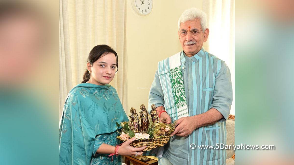 Manoj Sinha, Lieutenant Governor J&K, Raj Bhavan, Jammu, Srinagar, Kashmir, Jammu And Kashmir, Jammu & Kashmir, Shagun Parihar