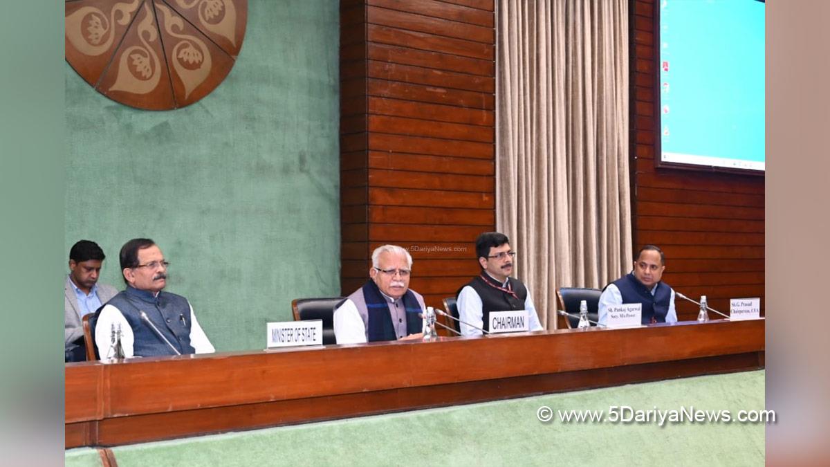 Manohar Lal Khattar, Union Minister of Power and Minister of Housing & Urban Affairs, Ministry of Power and Minister of Housing & Urban Affairs, BJP, Bharatiya Janata Party
