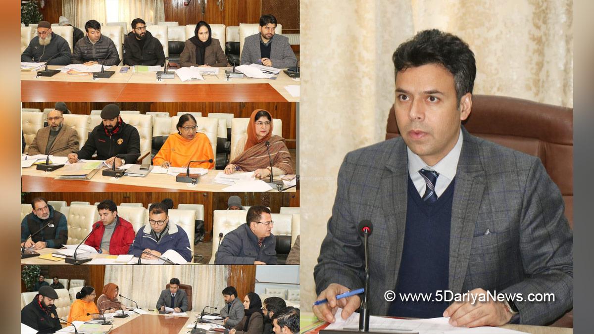 Dr. Bilal Mohi-Ud-Din Bhat, Srinagar, Deputy Commissioner Srinagar, Kashmir, Jammu And Kashmir, Jammu & Kashmir, District Administration Srinagar, District Level Technical Committee, DLTC