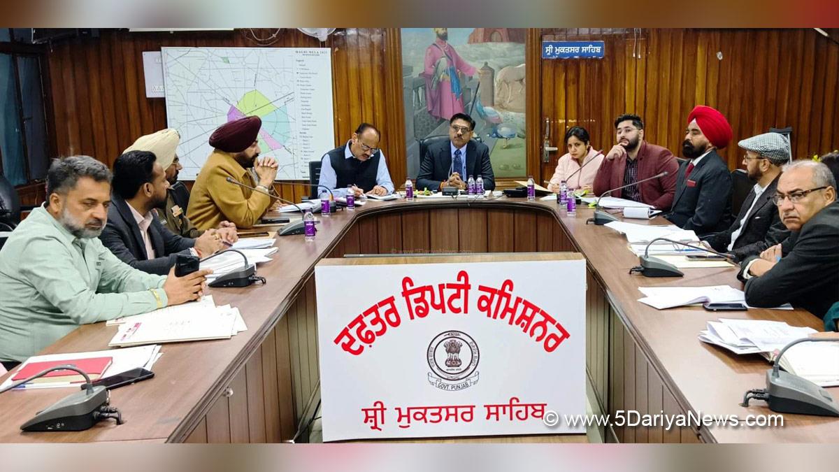 Rajesh Tripathi, DC Sri Mukatsar Sahib, Sri Mukatsar Sahib, Deputy Commissioner Sri Mukatsar Sahib
