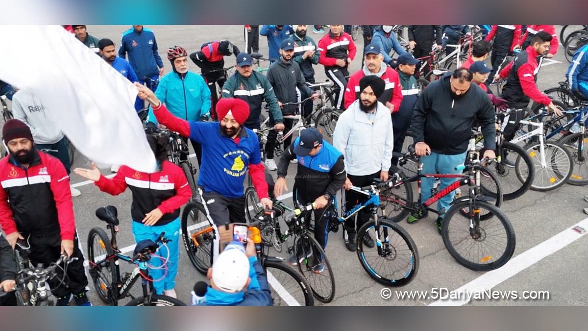 Mandeep Singh Sidhu, DIG Patiala Range, Police, Punjab Police, Patiala, Fit India Cycling