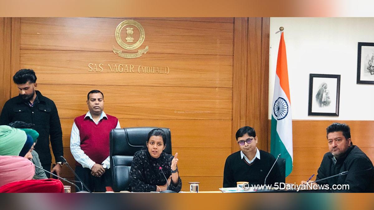 Aashika Jain, DC Mohali, Deputy Commissioner Mohali, S.A.S. Nagar, S.A.S. Nagar Mohali, Mohali, Sahibzada Ajit Singh Nagar
