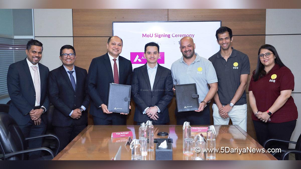 Axis Bank, OGQ- Foundation for Promotion of Sports and Games,FPSG, OGQ-FPSG, Viren Rasquinha,Sports Authority of India, SAI, National Sports Federations, NSF, Bengaluru