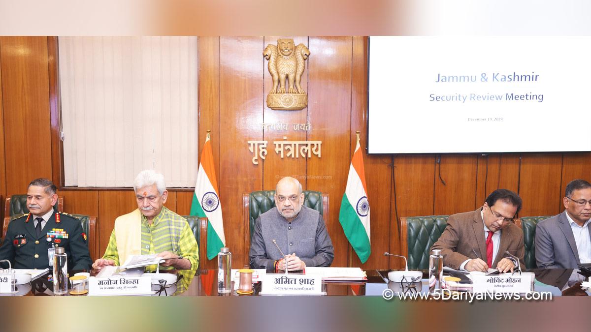 Amit Shah, Union Home Minister, BJP, Bharatiya Janata Party, Manoj Sinha, Lieutenant Governor J&K, Raj Bhavan, Jammu, Srinagar, Kashmir, Jammu And Kashmir, Jammu & Kashmir