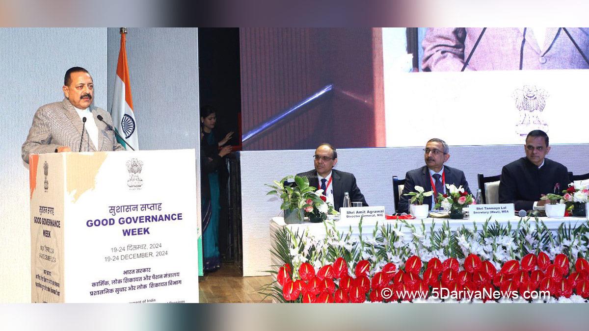 Dr Jitendra Singh, Dr. Jitendra Singh, Bharatiya Janata Party, BJP, Good Governance Week