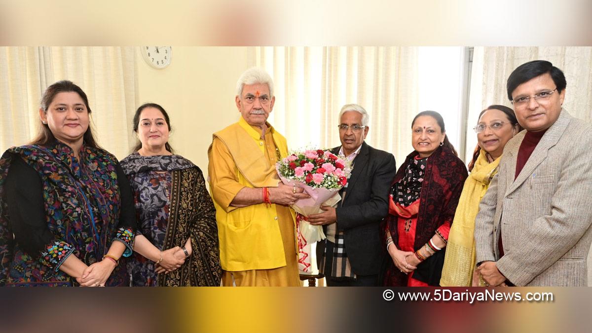 Manoj Sinha, Lieutenant Governor J&K, Raj Bhavan, Jammu, Srinagar, Kashmir, Jammu And Kashmir, Jammu & Kashmir, Umesh Rai, Prof. Umesh Rai, Vice Chancellor, University of Jammu
