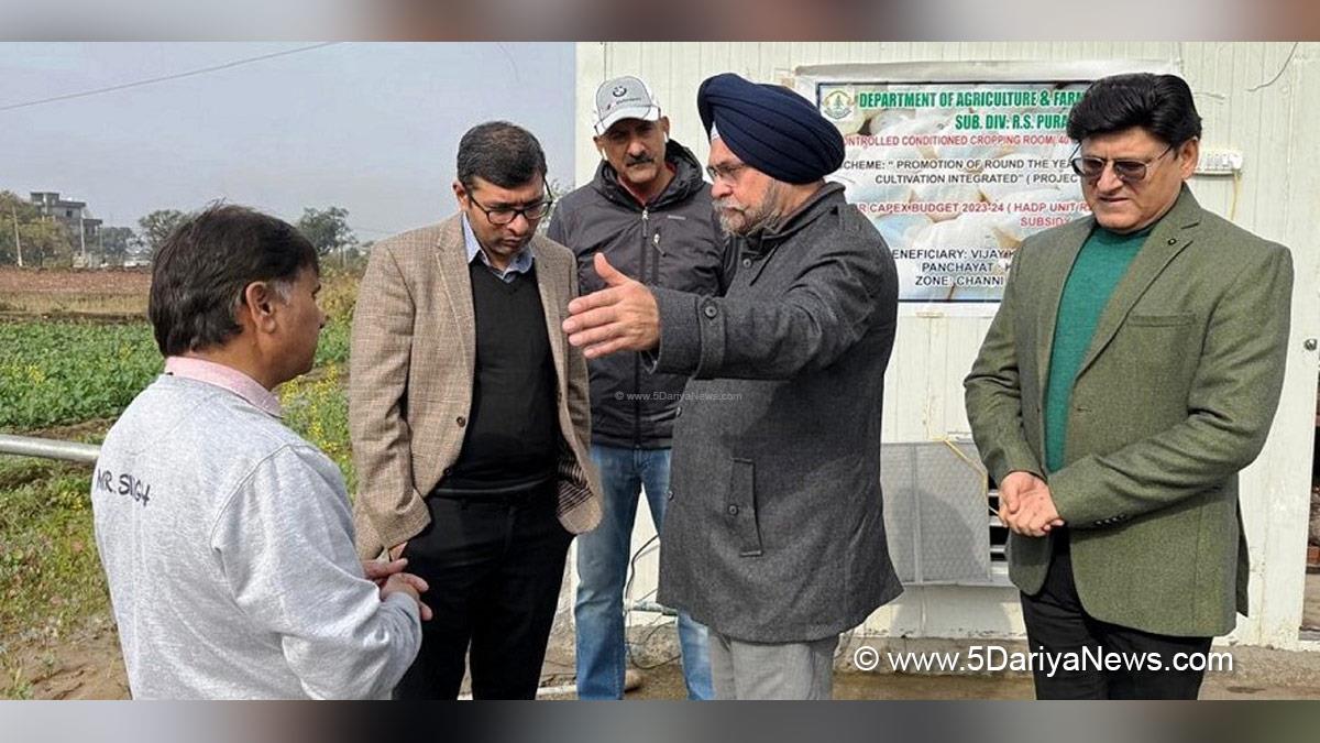 Arvinder Singh Reen, Agriculture, Director Agriculture Jammu, Srinagar, Kashmir, Jammu And Kashmir, Jammu & Kashmir, Kashmir Valley, Holistic Agriculture Development Program, HADP