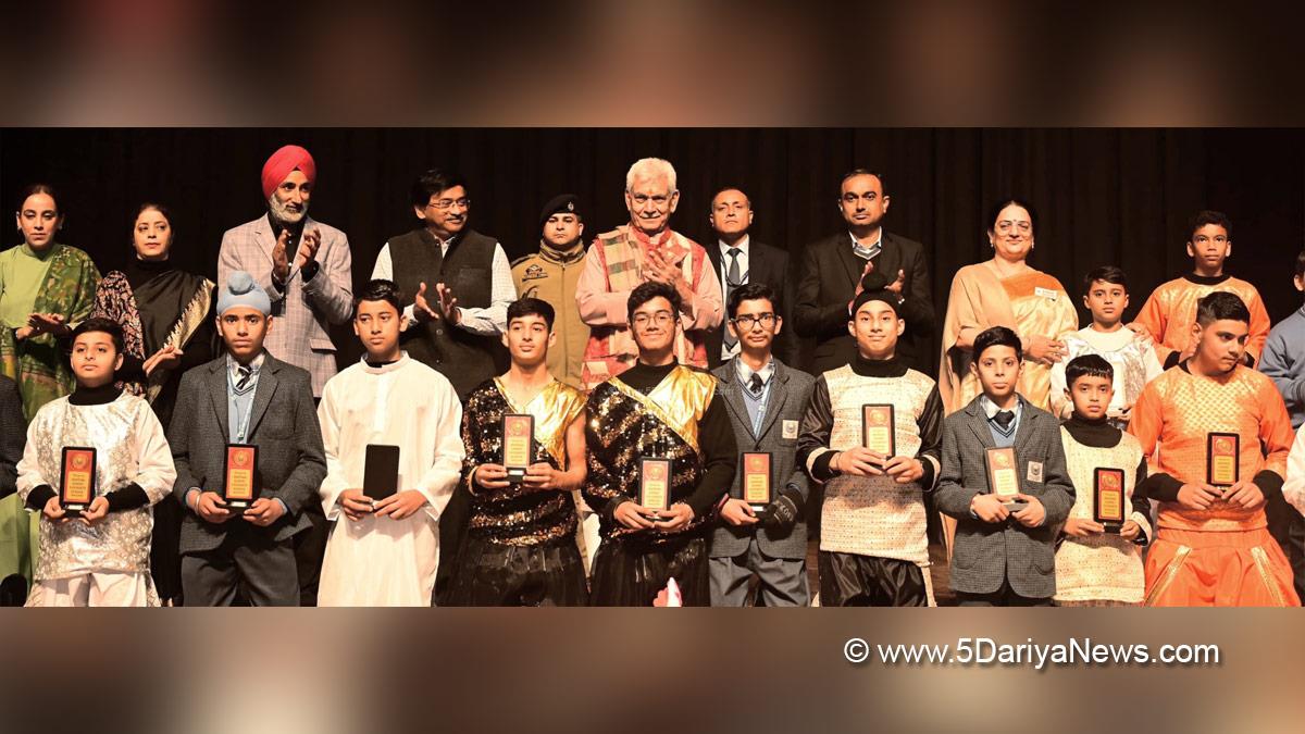 Manoj Sinha, Lieutenant Governor J&K, Raj Bhavan, Jammu, Srinagar, Kashmir, Jammu And Kashmir, Jammu & Kashmir, Jammu Sanskriti School, Karmanya The Power of Good Deeds, General Zorawar Singh Auditorium, Jammu University, Ramesh Kumar, DDC Jammu, Divisional Commissioner Jammu