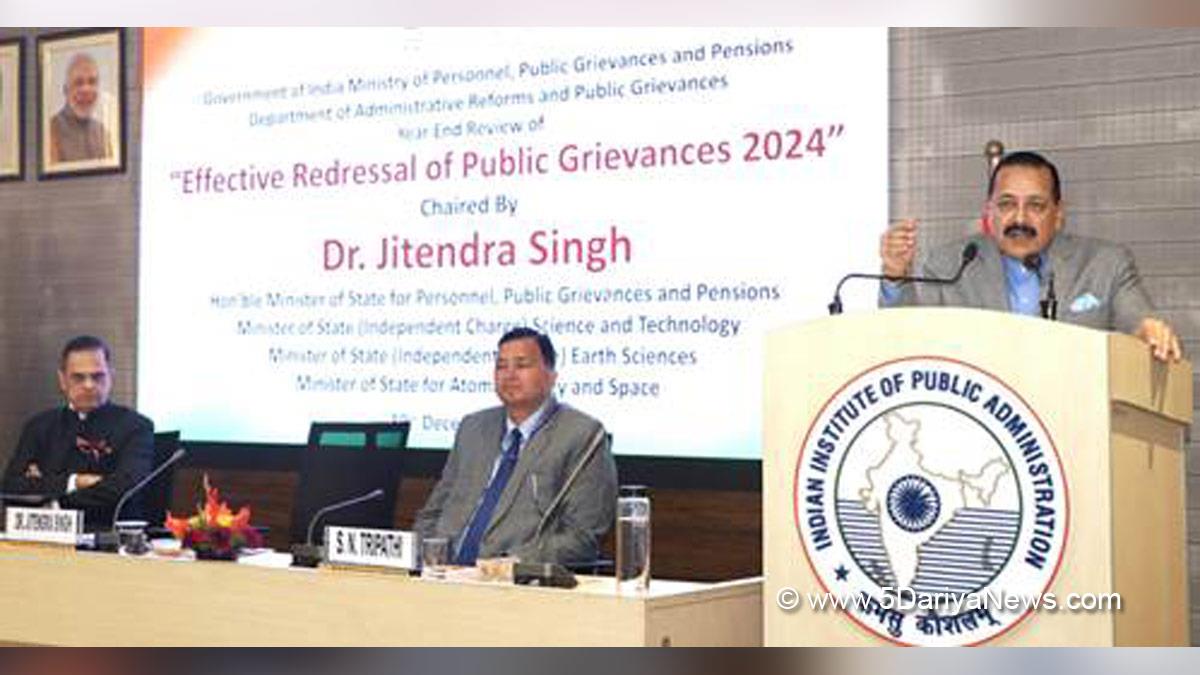 Dr Jitendra Singh, Dr. Jitendra Singh, Bharatiya Janata Party, BJP, Department of Administrative Reforms & Public Grievances, DARPG