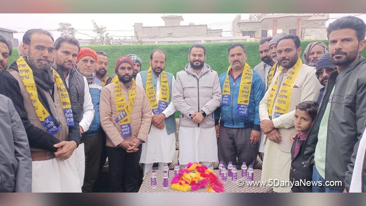 Narinder Pal Singh Sawna, Fazilka, AAP, Aam Aadmi Party, Aam Aadmi Party Punjab, AAP Punjab, Gurjit Singh, Sarpanch Gurjit Singh