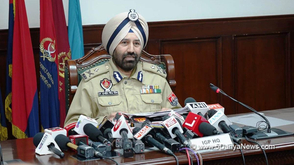 Dr Sukhchain Singh Gill, Inspector General of Police, IGP, Punjab Police, Police, Punjab Admin,Chandigarh