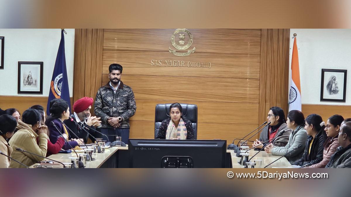 Aashika Jain, DC Mohali, Deputy Commissioner Mohali, S.A.S. Nagar, S.A.S. Nagar Mohali, Mohali, Sahibzada Ajit Singh Nagar