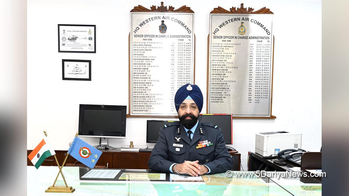 Military, Air Vice Marshal Manmeet Singh, Air Vice Marshal, Western Air Command, Indian Air Force, Defence Services Staff College