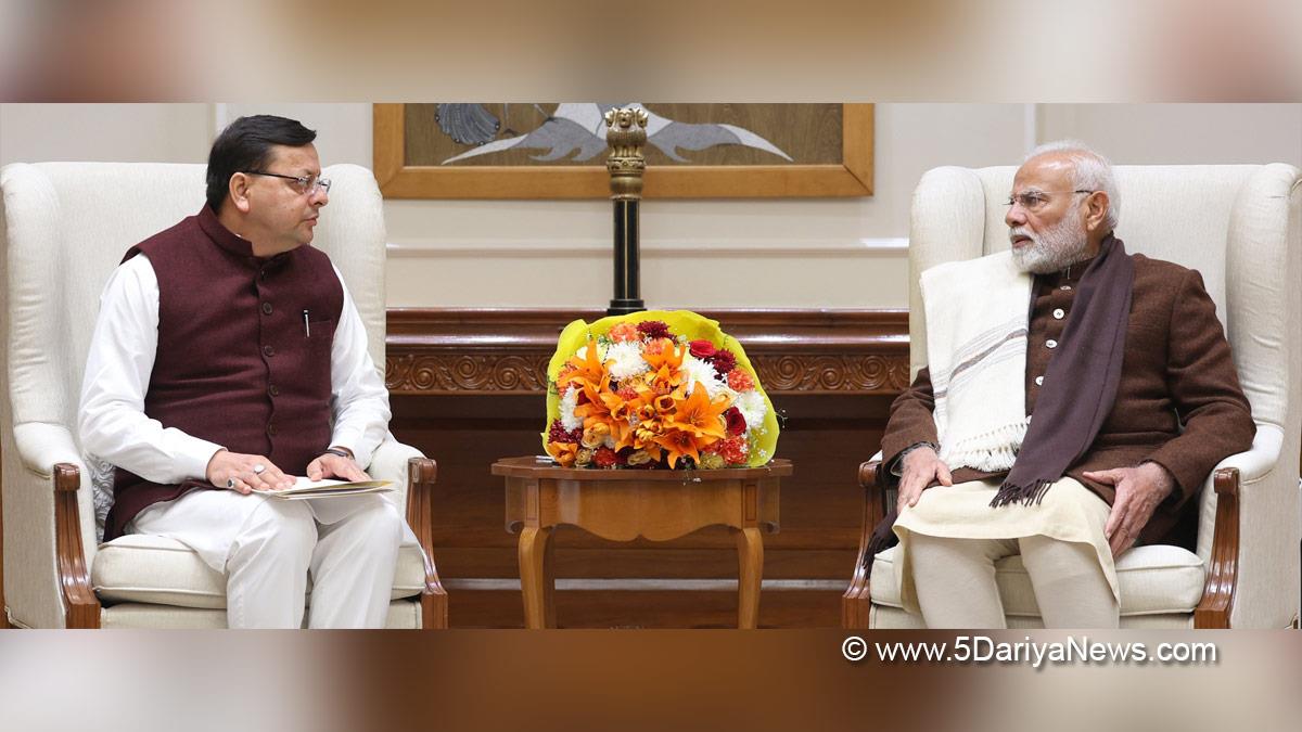 Narendra Modi, Modi, BJP, Bharatiya Janata Party, Prime Minister of India, Prime Minister, Narendra Damodardas Modi, Pushkar Singh Dhami, Chief Minister of Uttarakhand, BJP Uttarakhand, Bharatiya Janata Party Uttarakhand
