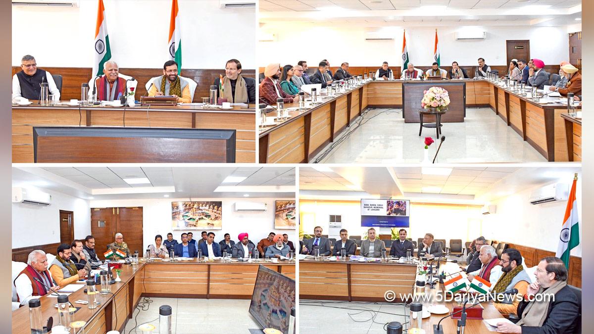 Manohar Lal Khattar, Union Minister of Power and Minister of Housing & Urban Affairs, Ministry of Power and Minister of Housing & Urban Affairs, BJP, Bharatiya Janata Party,Nayab Singh Saini, Dr. Arvind Kumar Sharma, Subhash Sudha 