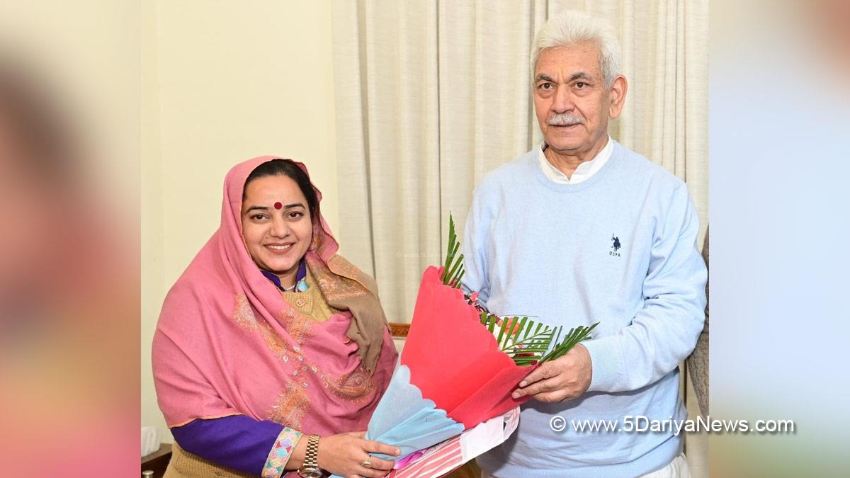 Manoj Sinha, Lieutenant Governor J&K, Raj Bhavan, Jammu, Srinagar, Kashmir, Jammu And Kashmir, Jammu & Kashmir, Shilpa Dubey, District Development Council Vijaypur, DDC Vijaupur