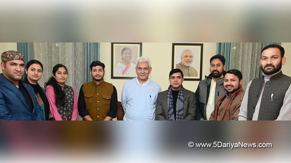 Manoj Sinha, Lieutenant Governor J&K, Raj Bhavan, Jammu, Srinagar, Kashmir, Jammu And Kashmir, Jammu & Kashmir, Akhil Bharatiya Vidyarthi Parishad, Tilak Thakur