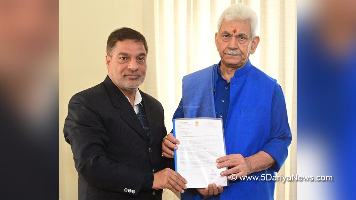 Manoj Sinha, Lieutenant Governor J&K, Raj Bhavan, Jammu, Srinagar, Kashmir, Jammu And Kashmir, Jammu & Kashmir, Nazir Ahmad Khan, DDC Budgam, District Development Council Budgam