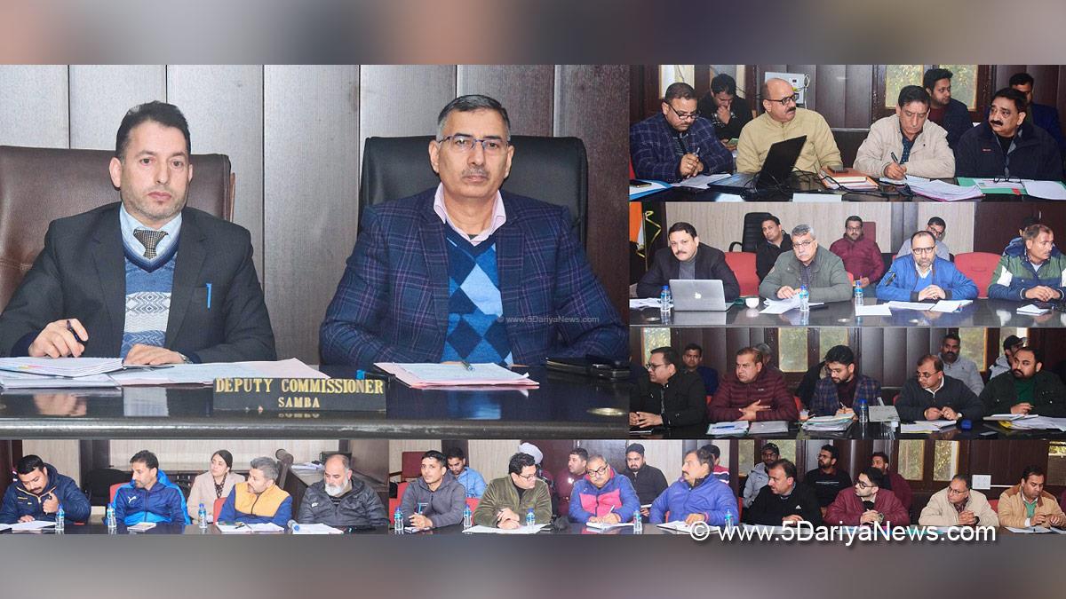 Rajesh Sharma, Rajesh Kumar Sharma, Samba, Deputy Commissioner Samba, Kashmir, Jammu And Kashmir, Jammu & Kashmir, District Administration Samba, Khursheed Ahmad Shah, Mission Director Jal Jeevan Mission