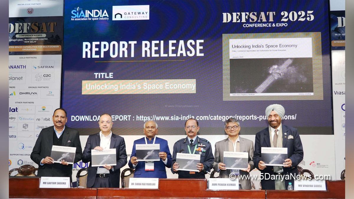Dr. Subba Rao Pavuluri,SIA-India, Ananth Technologies,Defsat 2025, Anil Prakash, Data Security Council of India, DSCI, New Delhi