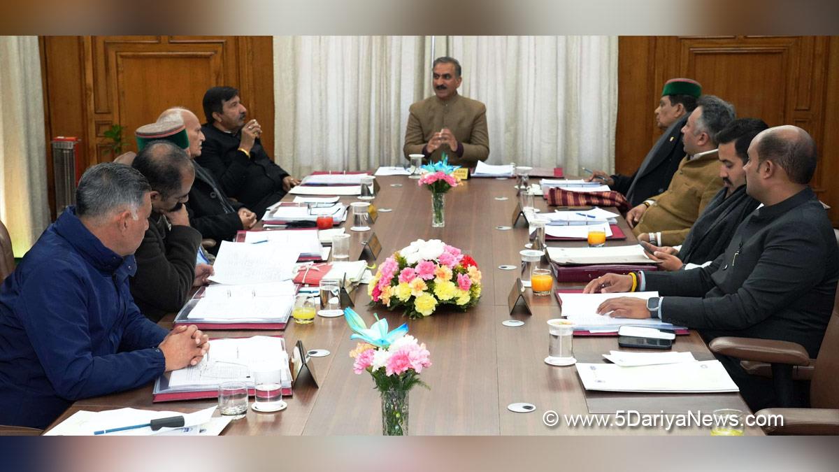 Sukhvinder Singh Sukhu, Himachal Pradesh, Himachal, Congress, Indian National Congress, Himachal Congress, Shimla, Chief Minister of Himachal Pradesh, Cabinet Decisions Himachal