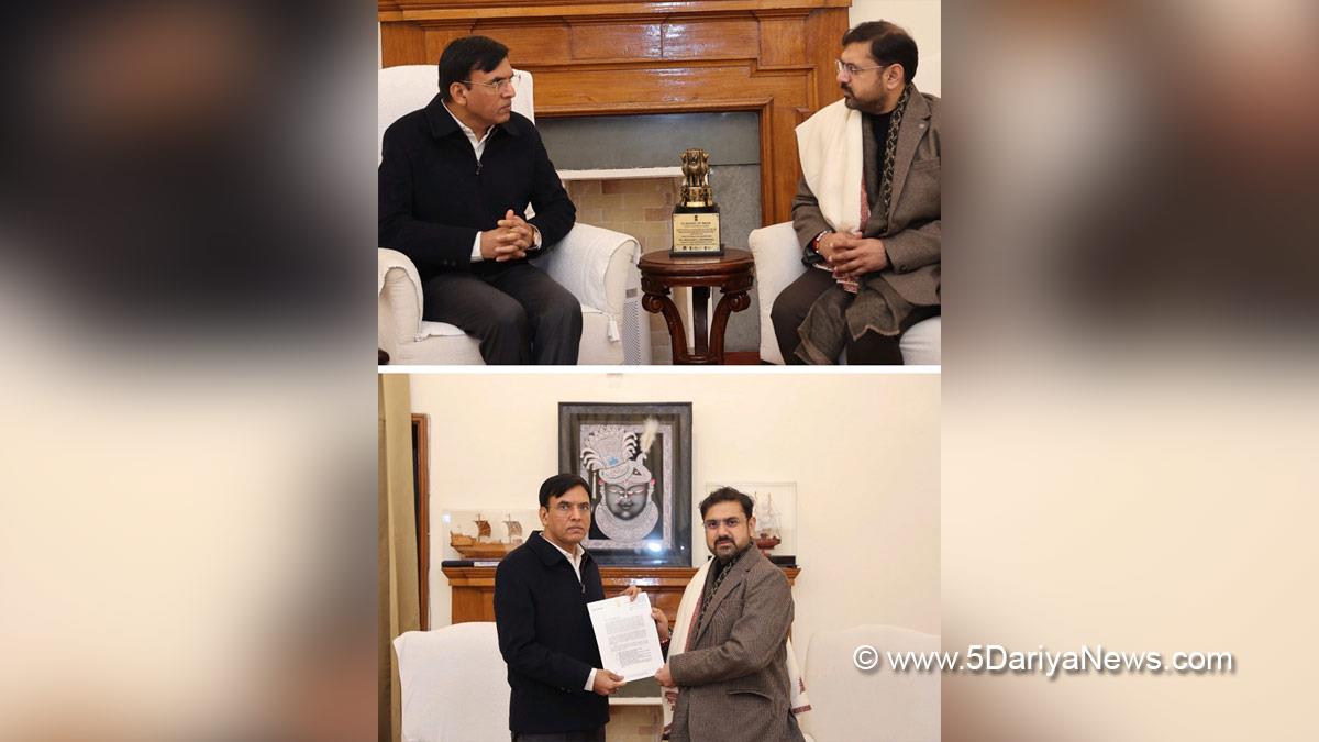 Dr. Mansukh Mandaviya, BJP, Bhartiya Janta Party, Satish Sharma, Srinagar, Jammu and Kashmir National Conference, National Conference, Kashmir, Jammu And Kashmir, Jammu & Kashmir