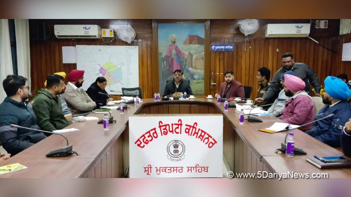 Rajesh Tripathi, DC Sri Mukatsar Sahib, Sri Mukatsar Sahib, Deputy Commissioner Sri Mukatsar Sahib