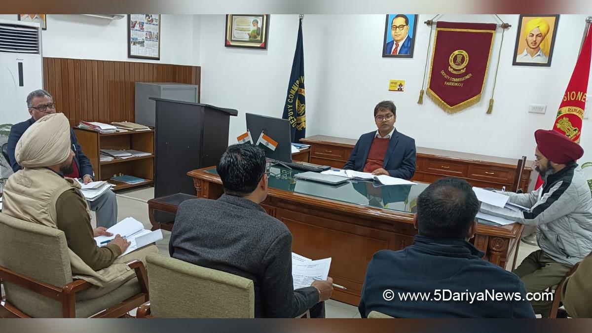 Vineet Kumar, DC Faridkot, Deputy Commissioner Faridkot, Faridkot