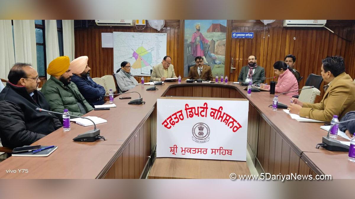 Rajesh Tripathi, DC Sri Mukatsar Sahib, Sri Mukatsar Sahib, Deputy Commissioner Sri Mukatsar Sahib
