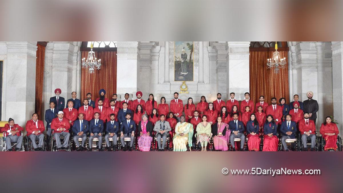 Droupadi Murmu, President of India, President, Indian President, Rashtrapati, Mansukh Mandaviya, Dr. Mansukh Mandaviya, Sports and Adventure Awards 2024