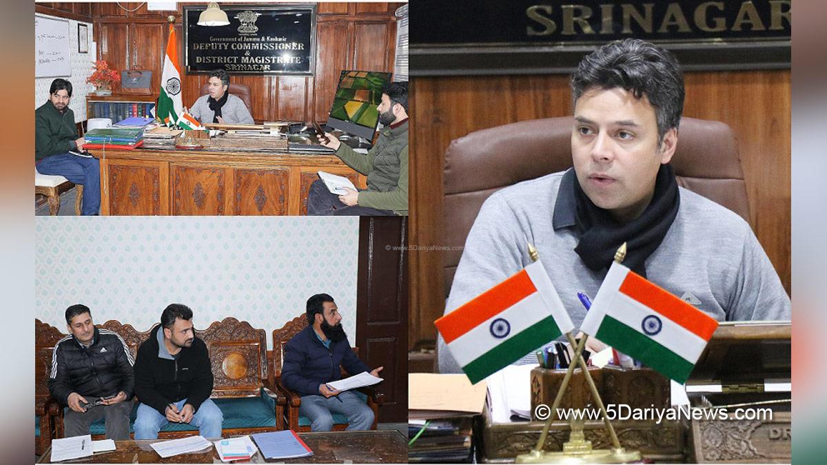Dr. Bilal Mohi-Ud-Din Bhat, Srinagar, Deputy Commissioner Srinagar, Kashmir, Jammu And Kashmir, Jammu & Kashmir, District Administration Srinagar, Pradhan Mantri Awas Yojana, PMAY