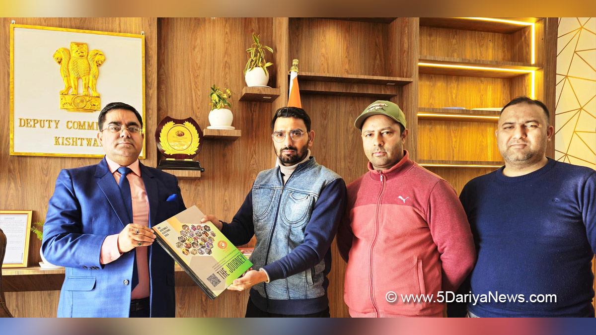 Rajesh Kumar Shavan, Kishtwar, DDC Kishtwar, District Development Commissioner Kishtwar, Kashmir, Jammu And Kashmir, Jammu & Kashmir, District Administration Kishtwar, alash Nath, District Correspondent, Prasar Bharti Kishtwar, Coffee Table Book, Doordarshan News Jammu