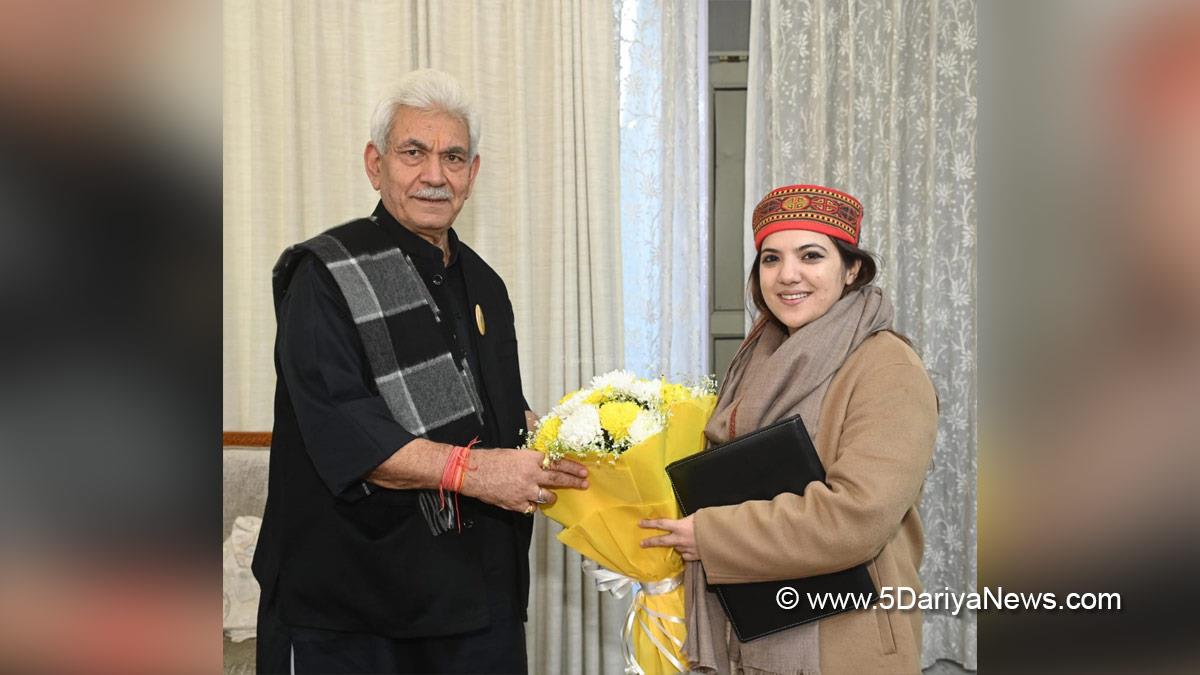 Manoj Sinha, Lieutenant Governor J&K, Jammu, Raj Bhavan, Srinagar, Kashmir, Jammu And Kashmir, Jammu & Kashmir, Devyani Rana, Vice President, Bharatiya Janata Yuva Morcha
