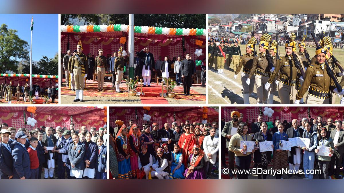 Chander Kumar, Himachal Pradesh, Himachal, Congress, Indian National Congress, Himachal Congress, Shimla, Mukesh Repswal, Himachal Admin, Himachal Pradesh, Himachal, Chamba, 76th Republic Day,Republic Day of India, Republic Day 2025, Republic Day Parade 2025, National flag